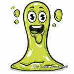 Gooey Green Slime Coloring Pages 4