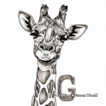 Gorgeous Giraffe Coloring Pages 2