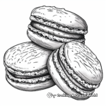Gourmet Macaron Coloring Pages for Foodies 2