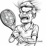 Grand Slam Tennis Tournament Coloring Pages for Adults 1