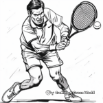 Grand Slam Tennis Tournament Coloring Pages for Adults 2