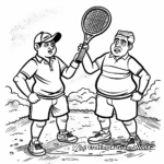 Grand Slam Tennis Tournament Coloring Pages for Adults 3