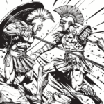 Greek Gods in Battle: Immortal War Coloring Pages 4