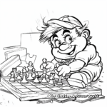 Gripping Chess Puzzle Coloring Pages 4