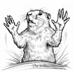 Groundhog Day Predictions: Six More Weeks of Winter Coloring Page 1