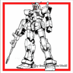 Gundam Astray Red Frame Coloring pages 4