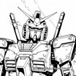 Gundam Battle Scenes Coloring Pages 3