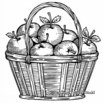 H2: Basket of Apples Coloring Pages 1