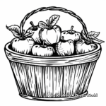 H2: Basket of Apples Coloring Pages 2