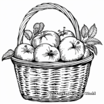 H2: Basket of Apples Coloring Pages 3