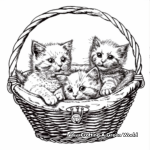 H2: Basket with Kittens Coloring Pages 4