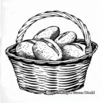 H2: Bread Basket Coloring Pages 1
