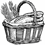 H2: Bread Basket Coloring Pages 4