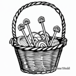 H2: Candy Basket Coloring Pages 1