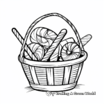 H2: Candy Basket Coloring Pages 2