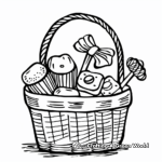 H2: Candy Basket Coloring Pages 3