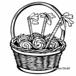H2: Candy Basket Coloring Pages 4