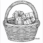 H2: Christmas Gift Basket Coloring Pages 1