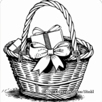 H2: Christmas Gift Basket Coloring Pages 2