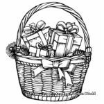 H2: Christmas Gift Basket Coloring Pages 4