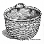H2: Detailed Woven Basket Coloring Pages for Adults 2