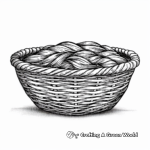 H2: Detailed Woven Basket Coloring Pages for Adults 3