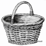 H2: Detailed Woven Basket Coloring Pages for Adults 4