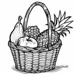 H2: Fruit Basket Coloring Pages 2