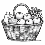 H2: Fruit Basket Coloring Pages 3