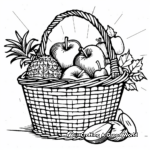 H2: Fruit Basket Coloring Pages 4