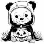 Halloween Build a Bear Costume Coloring Pages 1