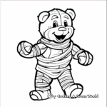Halloween Build a Bear Costume Coloring Pages 2