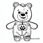 Halloween Build a Bear Costume Coloring Pages 3