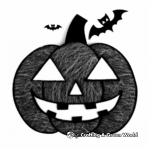 Halloween Inspired Felt Pumpkin Coloring Pages 1