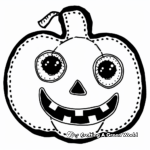 Halloween Inspired Felt Pumpkin Coloring Pages 4