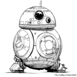 Halloween-Themed BB-8 Coloring Pages 2