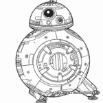 Halloween-Themed BB-8 Coloring Pages 4