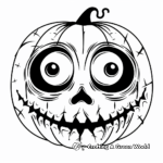 Halloween Themed Blank Face Coloring Pages 1