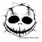 Halloween Themed Blank Face Coloring Pages 2