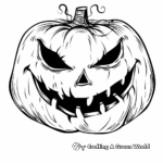 Halloween Themed Blank Face Coloring Pages 3