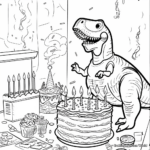 Hamm and Rex's Fun Birthday Party Coloring Pages 4