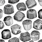 Handcrafted Chocolate Bonbons Coloring Pages 1