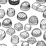 Handcrafted Chocolate Bonbons Coloring Pages 2