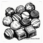 Handcrafted Chocolate Bonbons Coloring Pages 3