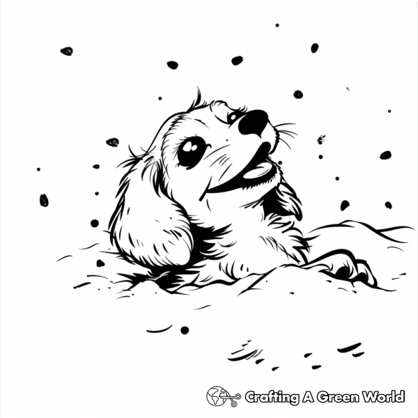 Christmas Puppy Coloring Pages - Free & Printable!