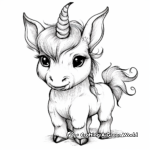 Hard and Cute Mythical Creatures Coloring Pages 2