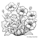 Páginas para colorear de Tulipanes duros con detalles complejos 1