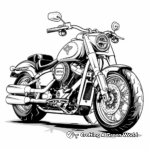 Harley Davidson Breakout Motorcycle Coloring Pages 1