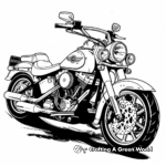 Harley Davidson Breakout Motorcycle Coloring Pages 4