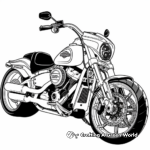 Harley Davidson Tri Glide Trike Coloring Pages 1